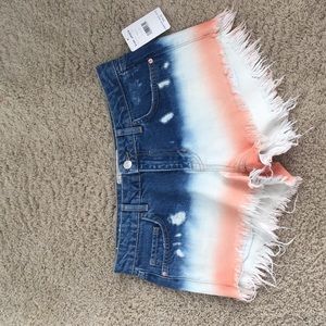 Free people denim shorts